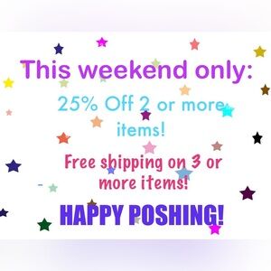 ⭐️SALE ON ALL ITEMS IN MY CLOSET THIS WEEK!⭐️